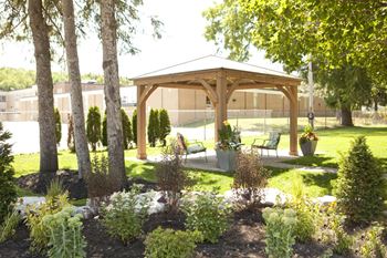 Patio lounge and gazebo area